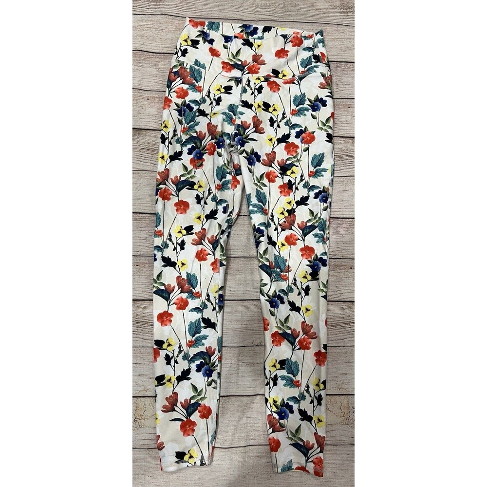 Fabletics Lissette Poppy Field Floral Powerhold Leggings Multicolor Size Small